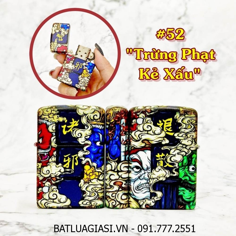 BẬT LỬA ZIPPO SƠN TĨNH ĐIỆN 6 MẶT - PHIÊN BẢN NHẬT - (XÀI XĂNG) #52