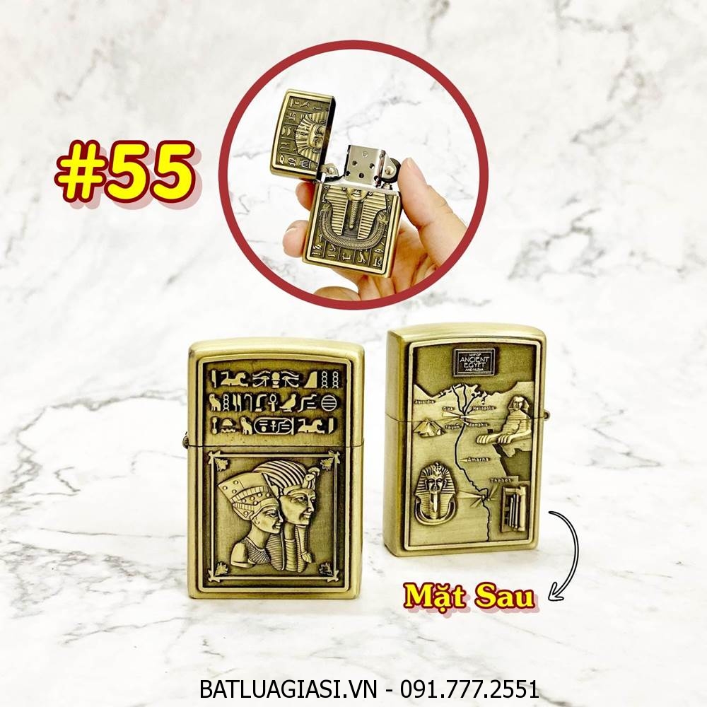 BÂT LỬA ZIPPO AI CẬP 2 MẶT HÌNH NỔI - (XÀI XĂNG) #55