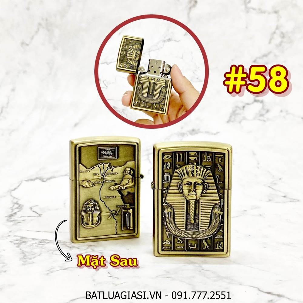 BÂT LỬA ZIPPO AI CẬP 2 MẶT HÌNH NỔI - (XÀI XĂNG) #58