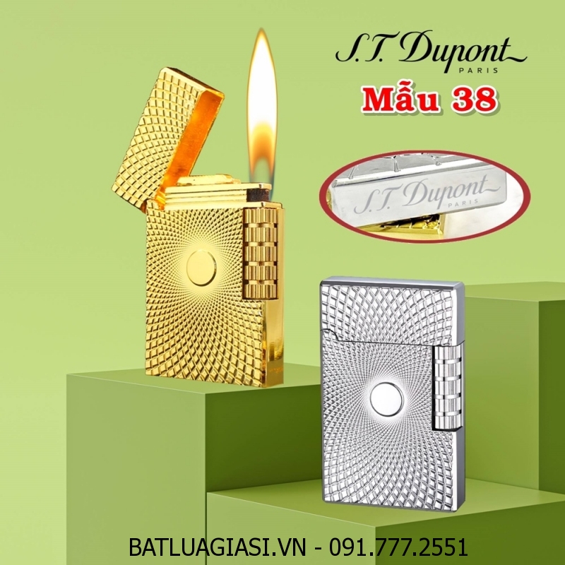 BẬT LỬA DUPONT LỐC XOÁY M-38 (S.T. DUPONT) - (XÀI GAS)