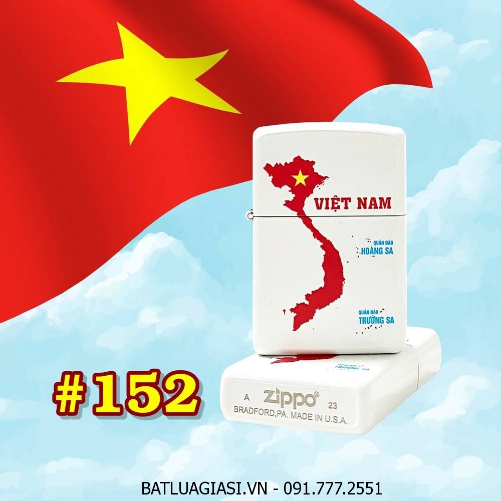 BẬT LỬA ZIPPO SƠN TĨNH ĐIỆN HÌNH BẢN ĐỒ VIỆT NAM (CÓ MỘC ĐÁY) - (XÀI XĂNG) #152