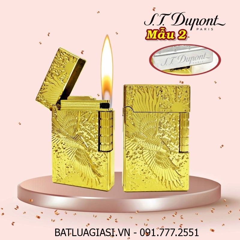 BẬT LỬA DUPONT HÌNH ĐẠI BÀNG M-2 (S.T. DUPONT) - (XÀI GAS)