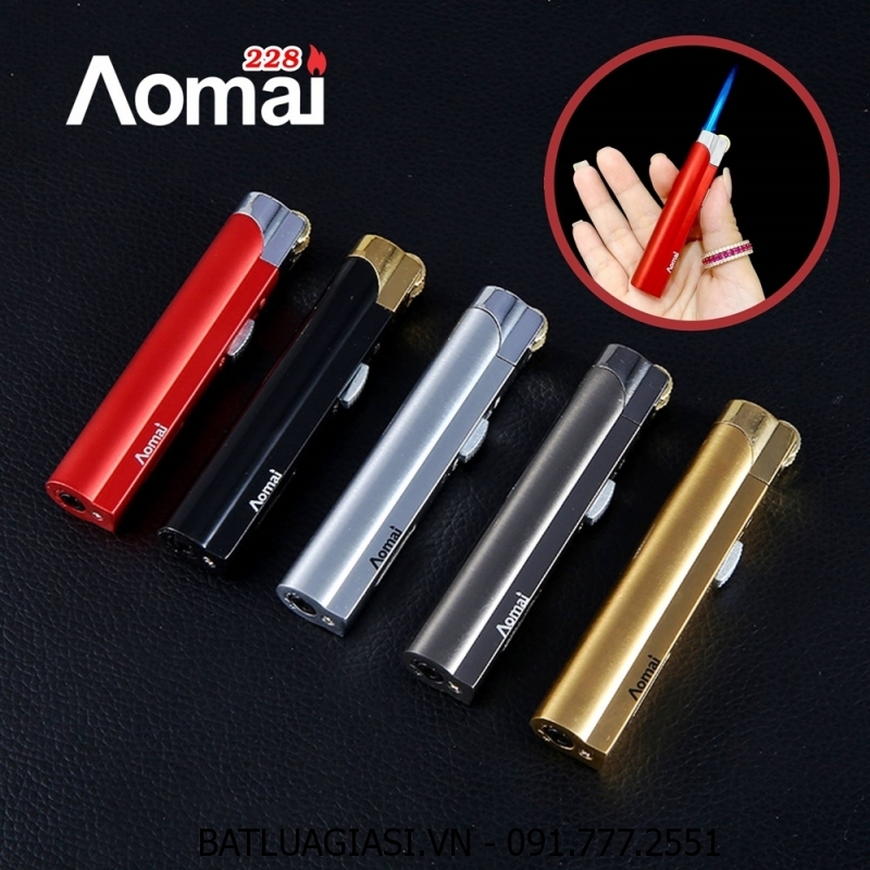 BẬT LỬA KHÈ AOMAI 228 - GAS ĐÁ RÃNH TAY AM228 - (XÀI GAS)