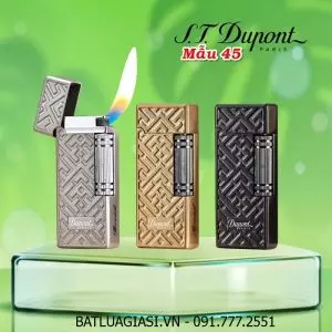 BẬT LỬA DUPONT MINI HÌNH MÊ CUNG DẬP NỔI M-45 (PHIÊN BẢN BROAD) (S.T. DUPONT) - (XÀI GAS)