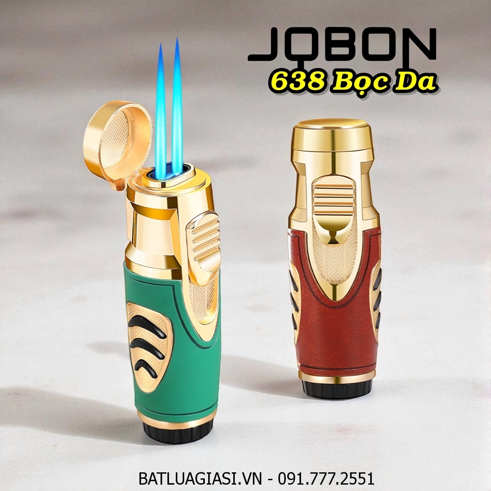 BẬT LỬA KHÈ 2 TIA BỌC DA JOBON 638 (BẬT LỬA KHÈ XÌ GÀ) - (XÀI GAS)