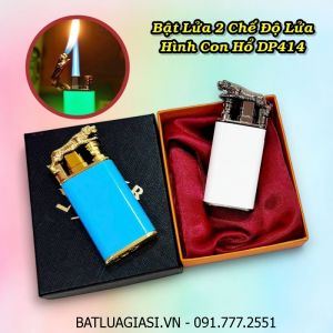 BẬT LỬA 2 CHẾ ĐỘ LỬA HÌNH CON HỔ DP414 (DẠ QUANG PHÁT SÁNG) (CÓ HỘP) - (XÀI GAS)