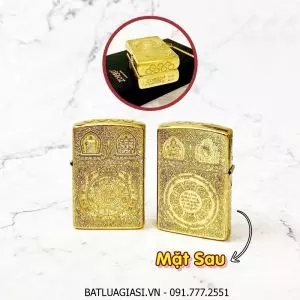 bật lửa zippo zorro bóng - khắc 5 mặt hình 