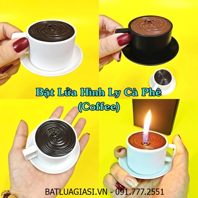 BẬT LỬA HÌNH LY CÀ PHÊ (COFFEE) - (XÀI GAS)