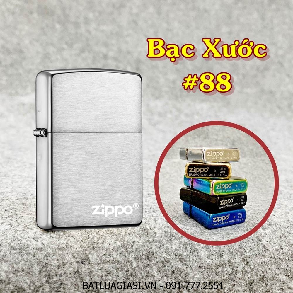 BẬT LỬA ZIPPO TRƠN BÓNG (CÓ MỘC ĐÁY) - (XÀI XĂNG) #BẠC XƯỚC #88