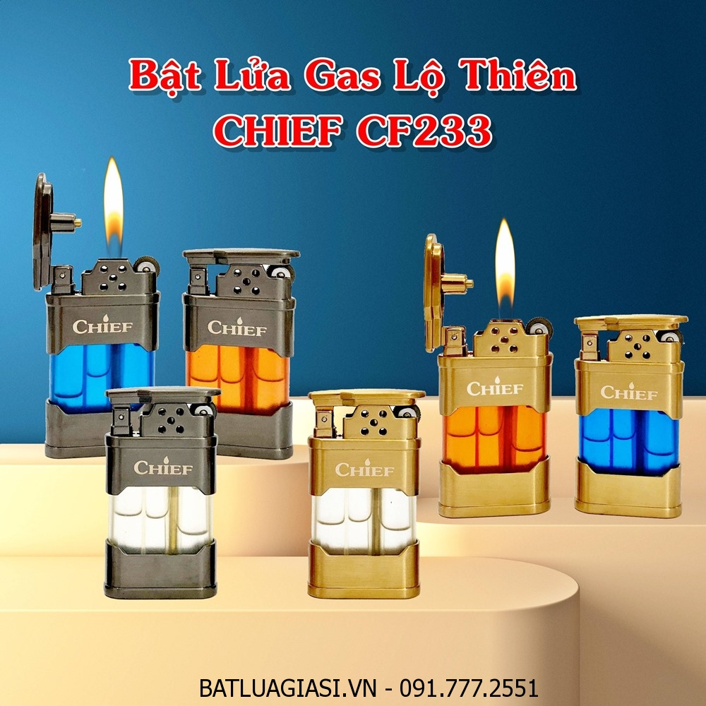 BẬT LỬA GAS LỘ THIÊN CHIEF CF233 - (XÀI GAS)