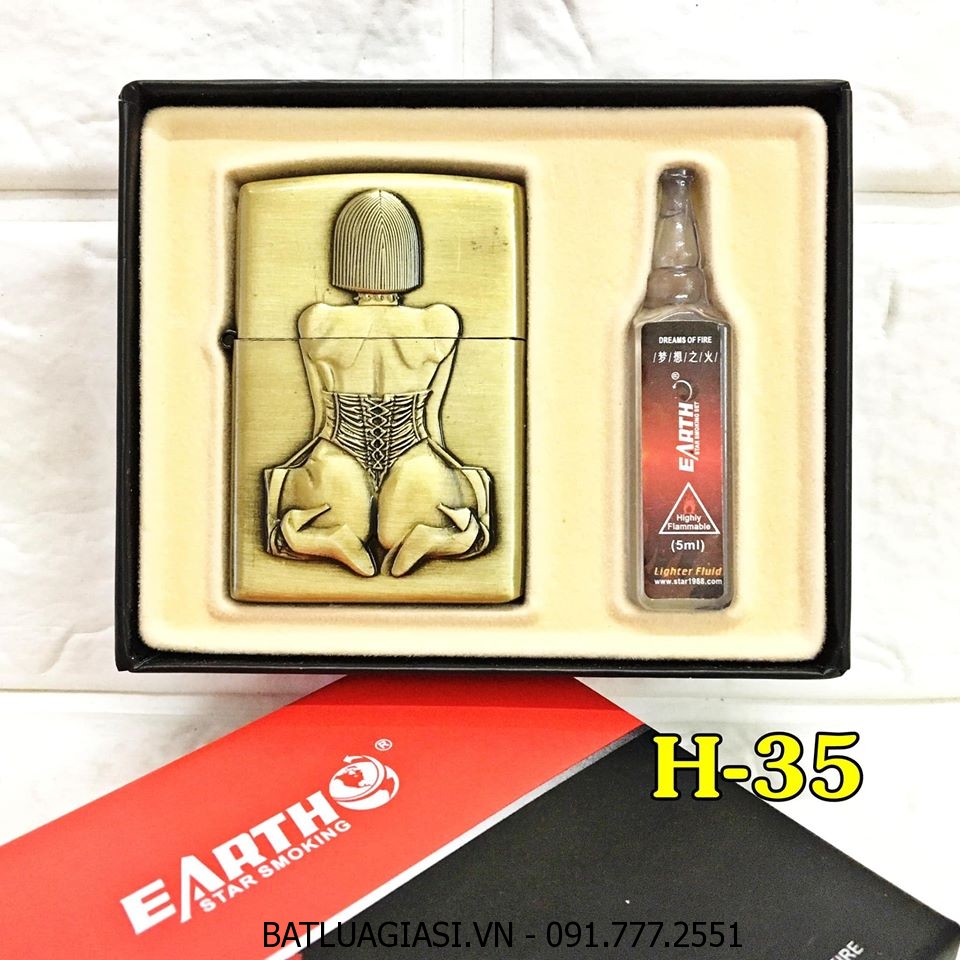 BẬT LỬA ZIPPO SEXY GIRL HÌNH NỔI (CÓ HỘP VÀ XĂNG) H-35