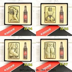 BẬT LỬA ZIPPO SEXY GIRL HÌNH NỔI CÁC KIỂU (CÓ HỘP VÀ XĂNG)
