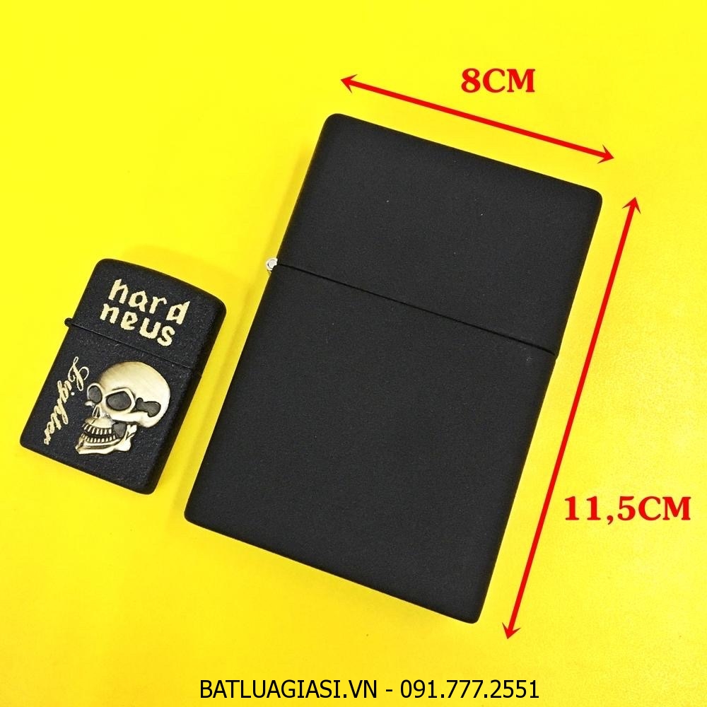 BẬT LỬA ZIPPO KHỔNG LỒ ĐEN NHÁM TRƠN (SIZE: 8CM X 11,5CM) NẶNG: 500GAM - (XÀI XĂNG)