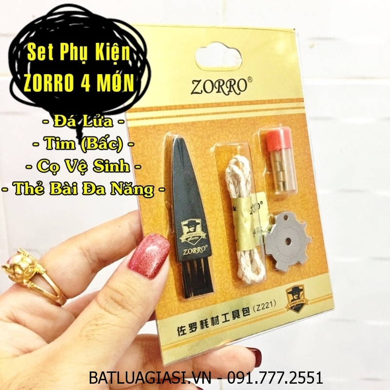 SET PHỤ KIỆN ZORRO 4 MÓN