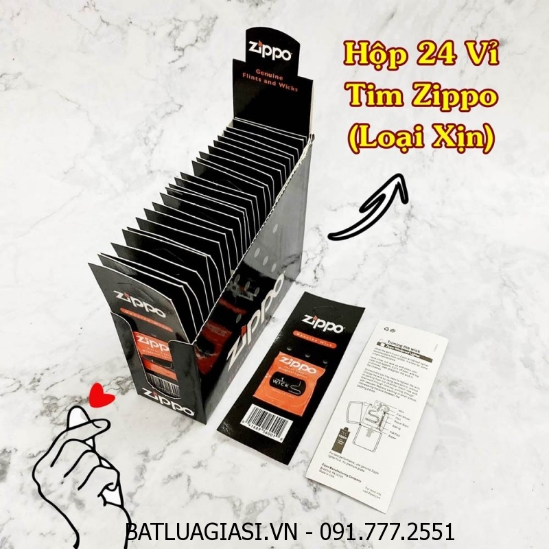 HỘP 24 VỈ TIM THAY ZIPPO - BẤC ZIPPO MỸ (TIM ZIPPO MỸ)